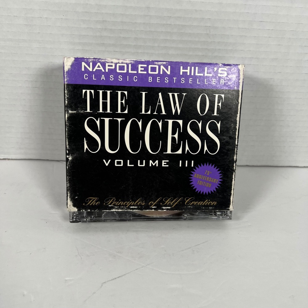 Napoleon Hill The Law of Success Volume III 7 CD Set Audiobook 75th‎ Anniversary
